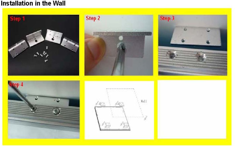 How the panel light installation on the wall
