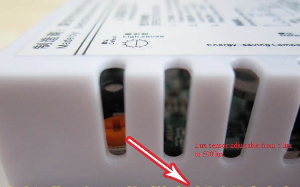 (image for) AC110V~250V, 1W~200W Infrared PIR Sensor Switch, 10~360S delay - Click Image to Close