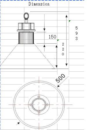 (image for) 200 Watt LED high bay lights for warehouse and factories,84~265V - Click Image to Close