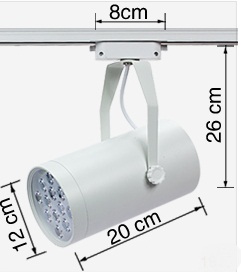 (image for) 18 watt LED Pin Spot 2-Wire Track Lights - Click Image to Close