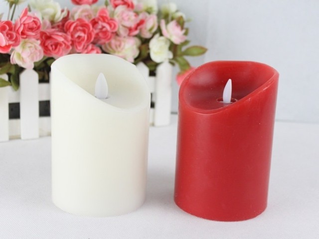 (image for) 9cm realistic flame effect LED candle, Wedding candle - Click Image to Close