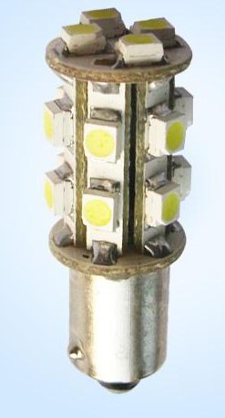 (image for) BA9S 0.8 watt car led light bulbs, Cool White, 12V - Click Image to Close