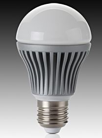 (image for) A19, E27, 7 watt LED light bulb replacement, Warm White - Click Image to Close