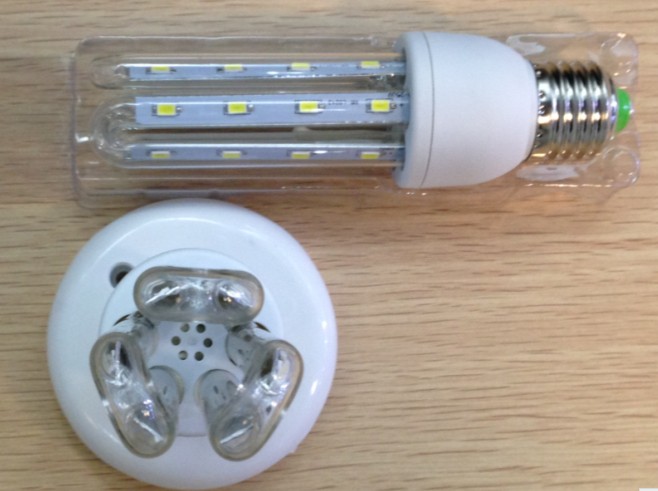 (image for) E27 CFL replacement, 12W 3U LED bulbs use 24 Pcs 5730 SMD LED - Click Image to Close
