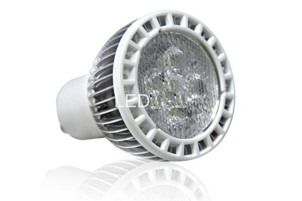 (image for) GU10 led light bulbs for home use, 5 pcs 1W LEDs, Cool white - Click Image to Close