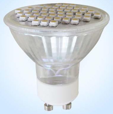 (image for) GU10, 3W LED Lights, 48pcs 3528 SMD LED, Warm white, AC120V - Click Image to Close