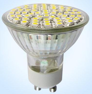 (image for) GU10 led light bulbs for home use, 3.5W, 60pcs LEDs, Warm white - Click Image to Close