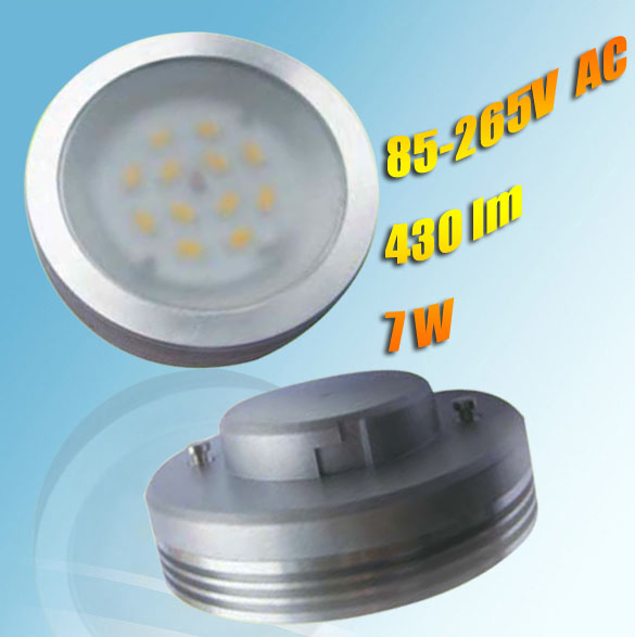 (image for) GX53 Cabinet LED light bulbs, 7 watt, Warm white, 85~265V - Click Image to Close
