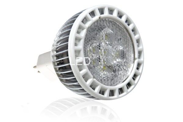 (image for) MR16 LED light bulbs, 5 pcs 1W LED, Warm white, 12V LED Bulbs - Click Image to Close