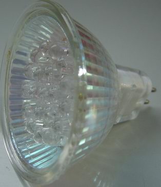 (image for) MR16 led light bulb replacement, 20 LEDS, Warm white, 12V - Click Image to Close