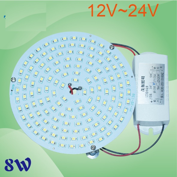 (image for) 12V/24v, 8W led, 5" U or ring type 20W fluorescent replacement - Click Image to Close