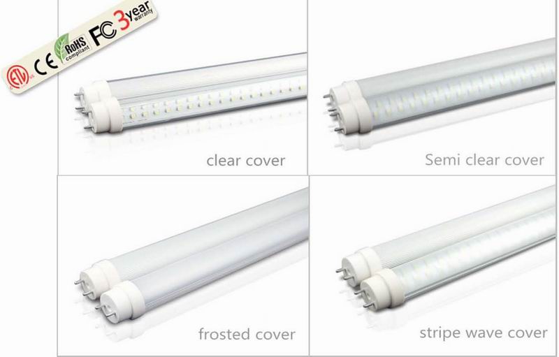 (image for) ETL approval T8, 4 FT, 18 Watt LED tube, L-N in 2 side prong - Click Image to Close