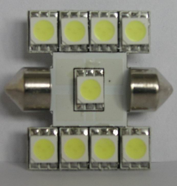 (image for) 1.8 watt auto LED reading light, Festoon 31MM long, Cool white - Click Image to Close