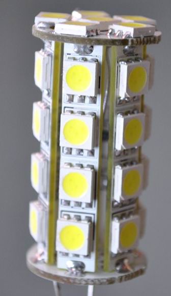 (image for) JC G4, 4 Watt LED Bulbs, 30pcs 5050 SMD, Cool white, 8~30V - Click Image to Close