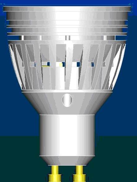 (image for) GU16,GU10 Base, 5 watt, dimmable LED spotlights,120V - Click Image to Close
