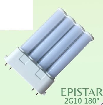 (image for) 18W 2G10 led tube as 36 watt CFL replacement - Click Image to Close