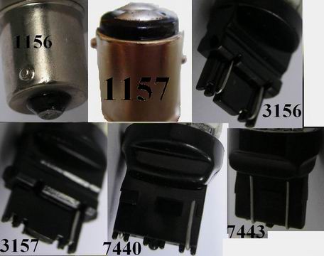 (image for) T20/S25 LED bulbs for car use 3 pcs 1W LED, OEM order