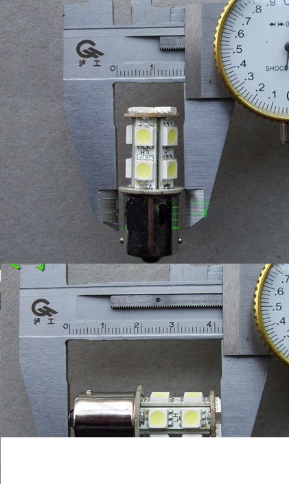 (image for) 2.4W B15 LED instrument bulb Tail Brake boat navigation led bulb - Click Image to Close