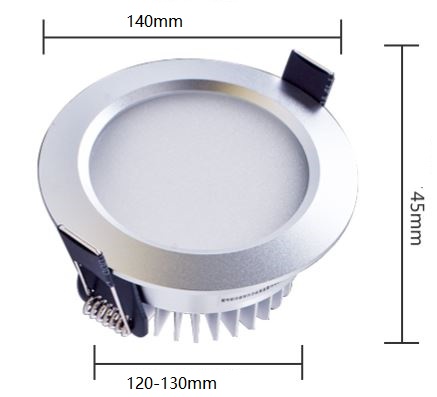 (image for) 4" 12W 0-10V dimmer led downlights dali compatible light fitting