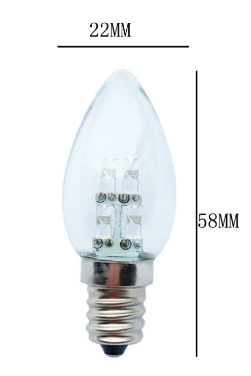 (image for) 0.8 W C22 E12 LED instrument panel bulbs led instrument lights