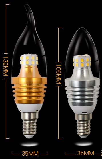 (image for) C35 shape 5 Watt E12, E14, E27 led candle bulbs