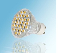 (image for) GU10, 4 Watt LED Lights, 27pcs 5050 SMD LED, Warm white, AC120V