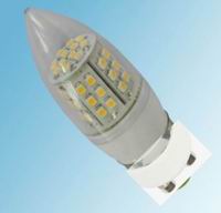 (image for) GU10 Candle light 3W, 31mm w/cover w/48pcs 3528 SMD LED, 120V