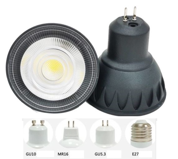 (image for) 3W Cree COB LED bulb Dimmable LED light bulb GU5.3 GU10 MR16 E27 - Click Image to Close