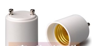 (image for) Socket Adapter, GU24 lamp holder to E27 medium screw base - Click Image to Close