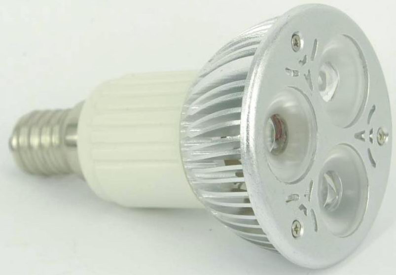 (image for) JDR LED light bulb replacement, E14, 3pcs 2W LEDs, Cool white