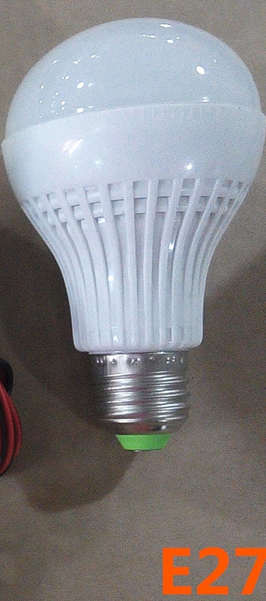 (image for) 12W E27 3.7V 5V 6V 12V LED bulbs batteries used outdoor lighting