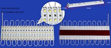 (image for) 0.544W LED modules for backlight use 3 pcs 5050 SMD LED, 12V