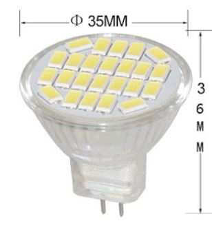 (image for) MR11 3 Watt LED spotlights, 12V, AC110V, AC 220V