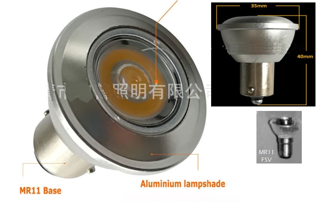 (image for) MR11 FSV2.2W LED bulb Mirrored Refflector FSV 20W 12V MR11 BA15d