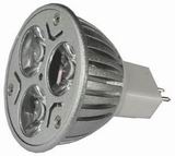 (image for) MR16 LED light bulbs, 3x1W, Warm white, 12V LED house lights - Click Image to Close