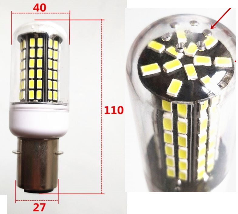 (image for) P28S LED shatter-proof shock-proof Marine Navigation Signal Lamp, P28s led replacement - Click Image to Close
