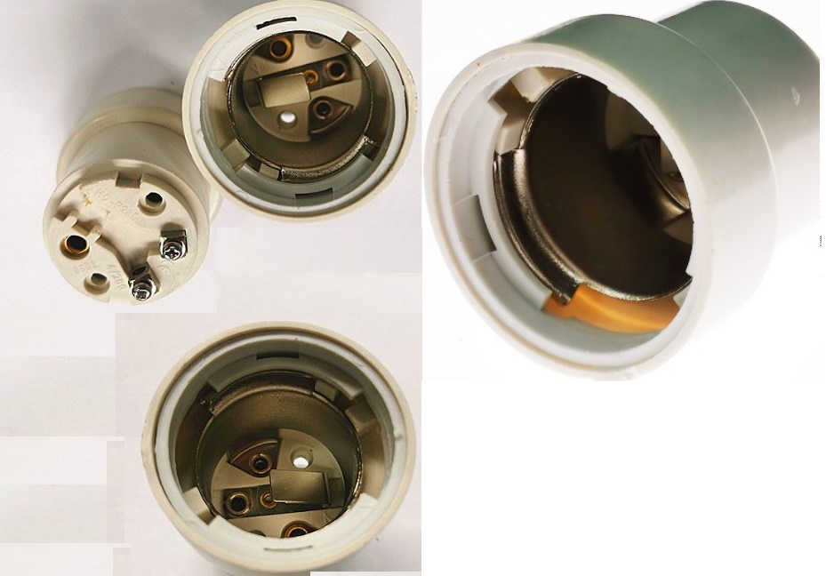 (image for) P28s lamp holder 790434, P28S Marine Navigation Signal Lamp Holder, P28S Socket Adapter