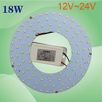 (image for) 12V/24v, 18W led, 7" U or ring type 50W fluorescent replacement