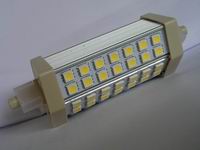 (image for) 10 watt R7 LED light bulbs, MOL 4-11/16", Cool white, AC85~265V