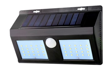 (image for) LED Solar Motion Sensor Lights, outdoor wall lighting fixtures - Click Image to Close