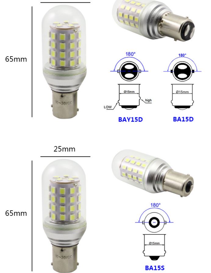 (image for) Multi voltage led bulb anchor light replacement boat navigation