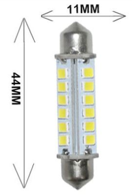 (image for) 2.6 Watt automotive led lights, 44mm Festoon AUTO CAR LED bulbs - Click Image to Close