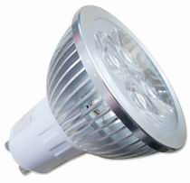 (image for) GU10 LED house lights, 5W using 4 pcs 1W LED, Warm white