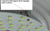 (image for) 15 Watt led panel, as 6" ring fluorescent LED replacement