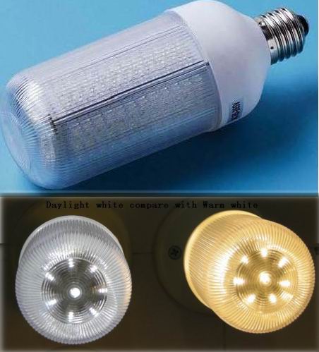(image for) E27, 8W, 150 LEDs warm white, CFL replacement bulbs