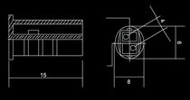 (image for) G4 Lampholder, Plastic Lamp holder With 10cm long wire