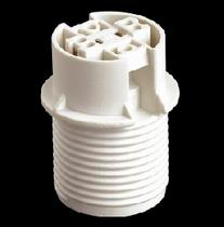 (image for) E14 Plastic Lamp holder, with ring and cap