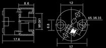 (image for) G4/G5.3/G6.35 Halogen porcelain lampholder With 10cm long wire