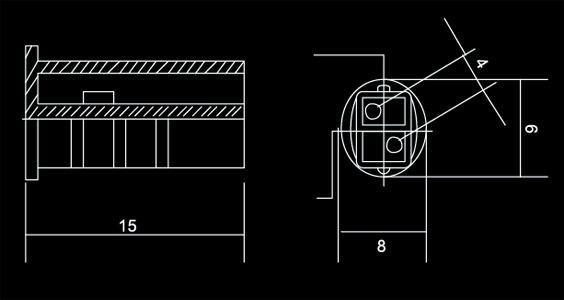 (image for) G4 Lampholder, Plastic Lamp holder With 10cm long wire