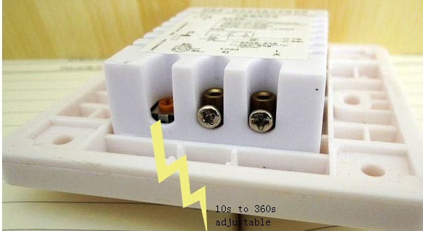 (image for) AC110V~250V, 1W~200W Infrared PIR Sensor Switch, 10~360S delay - Click Image to Close